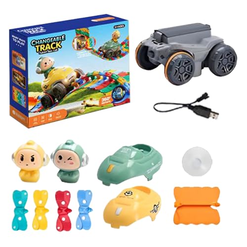 Race Car Track Toys | Elektromotionsstrecke Für Antigravity Electric Zug Für 4+ | Lustiges Rennbauen -Spiel Interaktive Bildungsspielset | Kreatives STEM -Spielzeug Für Kinder, Die Spaß Zu Hause Oder von Generisch
