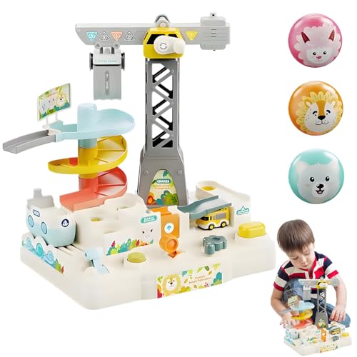 Race Track Game Set, Auto Track Adventure Toy | Animal Theme Track Game | Interactive Fun Safe Adventure Toy für Kinder Mädchen Geburtstag Neujahr Weihnachten Ostern von Generisch