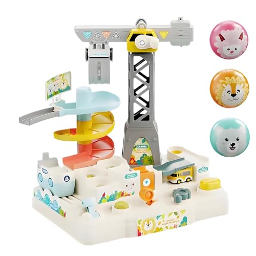 Race Track Game Set - Animal Theme Track Game, Interactive Fun Adventure Toy | Komplette Slot Car Racing Kit, erweiterbares Track -Design, perfekt für Familienunterhaltung zum Geburtstag Neujahr Weihn von Generisch