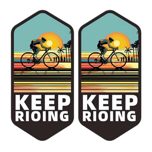 Radaufkleber - PVC Cycling Stickers Pack | Cooles Fahrrad, Helmrahmen, Laptop -Abziehbilder Für Fahrer & Enthusiasten | Fahrradaufkleber, Outdoor, Sportdekor Für Die Anpassung Der Ausrüstung von Generisch