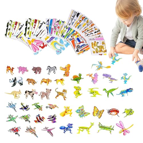 Rätsel für Kinder | Pädagogische 3D -Papier -Puzzle - 100 Dinosaurier Tiere Flugzeuge Lernpuzzles, Kunsthandwerksreisespiel für frühe Bildung Rätsel für Kinder | Pädagogische 3D -Papier -Puzzle - 100 Dinosaurier Tiere Flugzeuge Lernpuzzles, Kunsthandwerksreisespiel für frühe Bildung von Generisch