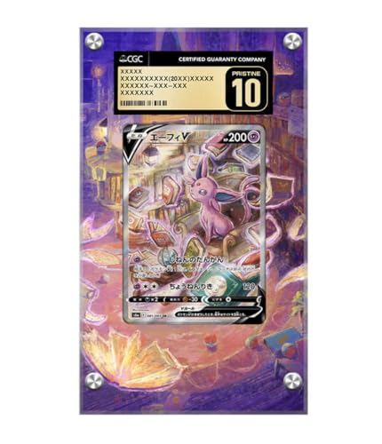 Rahmen kompatibel mit Pokemon Espeon V 180/203 - Evolving Skies - Erweiterte CGC Artwork Schutzkarte Vitrine von Generisch