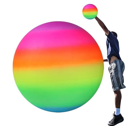 Rainbow Inblisable Ball für Kinder - Buntes Strandball für Pool-, Party- und Wasserspiele - lustiges Sommerspielzeug für Spielen im Freien, Schwimmen, Strandsport- und Geburtstagsaktivitäten Rainbow Inblisable Ball für Kinder - Buntes Strandball für Pool-, Party- und Wasserspiele - lustiges Sommerspielzeug für Spielen im Freien, Schwimmen, Strandsport- und Geburtstagsaktivitäten von Generisch