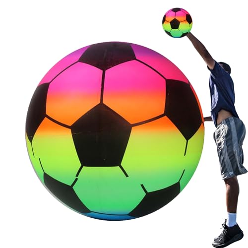 Rainbow Inblisable Ball für Kinder - Buntes Strandball für Pool-, Party- und Wasserspiele - lustiges Sommerspielzeug für Spielen im Freien, Schwimmen, Strandsport- und Geburtstagsaktivitäten Rainbow Inblisable Ball für Kinder - Buntes Strandball für Pool-, Party- und Wasserspiele - lustiges Sommerspielzeug für Spielen im Freien, Schwimmen, Strandsport- und Geburtstagsaktivitäten von Generisch