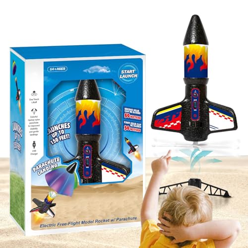 Raketenspielzeug für Kinder, Raketenstartspielzeug, LED-Leuchtdarmute, ABS-Material Langlebiges Design, Interaktive Spiele im Freien, die Schüler Mädchenwissenschaftliche Enthusiasten, Größe va Raketenspielzeug für Kinder, Raketenstartspielzeug, LED-Leuchtdarmute, ABS-Material Langlebiges Design, Interaktive Spiele im Freien, die Schüler Mädchenwissenschaftliche Enthusiasten, Größe va von Generisch