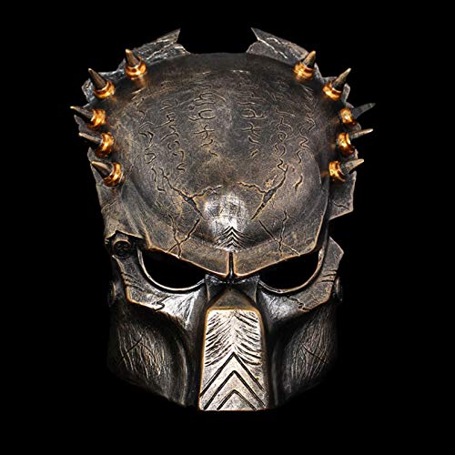 Raubtier Wolf Cosplay Maske Harz Spiel Film Party Halloween Kostüm Maske Requisiten (Kupfer - a) von Generisch