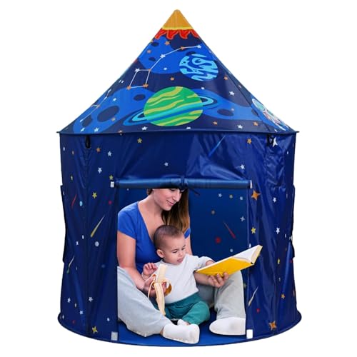 Raumschiff-Spielhaus-Zelt, Kleinkind, großes Spielhaus-Zelt für Kinder, Garten, Rakete, Spielhaus, Zelt für Zimmer, Garten, drinnen, draußen Raumschiff-Spielhaus-Zelt, Kleinkind, großes Spielhaus-Zelt für Kinder, Garten, Rakete, Spielhaus, Zelt für Zimmer, Garten, drinnen, draußen von Generisch
