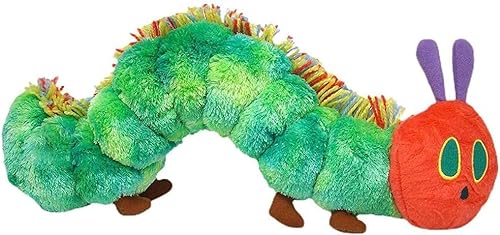 Raupe Nimmersatt Kuscheltier, Kleine Raupe Nimmersatt Plüschtiere Weiche Raupen Kuscheltier Spielfigur Plüsch Kuschelkissen Gefüllte Tiergeschenke Tolles Geschenk für Kinder (40CM) von Generisch