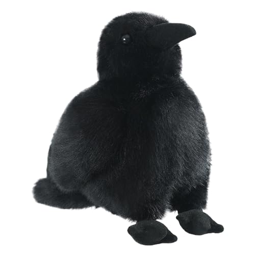 Raven Plush Toy, Cartoon Raven, Soft Standing Stuffed, Animal Doll, Fine Detail Figure for Living Room, Game, Kids, Bedroom, Work Area, Shelf, Display 9.84x9.84 inches von Generisch
