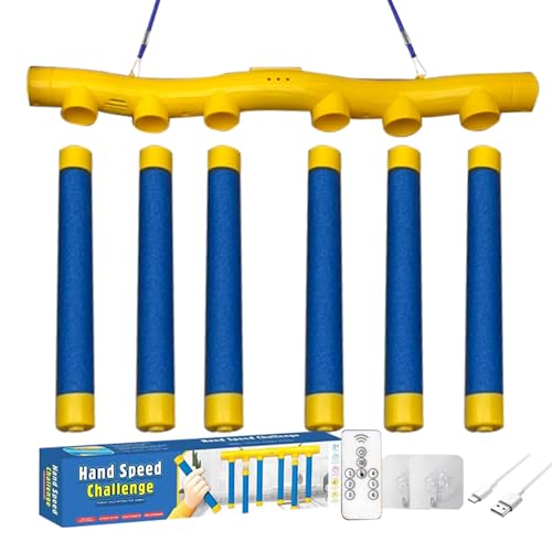 Reaktionsspiel - Falling Sticks Game | Reaktionstrainingsspielzeug | Interaktives Reflex-Trainingsspielzeug | pädagogische Aktivität | handgefertigt für Handkoordinationstraining Reaktionsspiel - Falling Sticks Game | Reaktionstrainingsspielzeug | Interaktives Reflex-Trainingsspielzeug | pädagogische Aktivität | handgefertigt für Handkoordinationstraining von Generisch