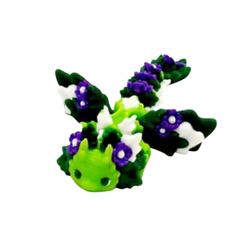 Realistische 3D Gedruckter Drache, Small Mystery Dragon, Ewegliche Gelenke 3D Druck Drachen, 3D Drache für Erwachsene und Kinder, Drachen Spielzeug für Home Office Desktop Dekoration (1-A) von Generisch