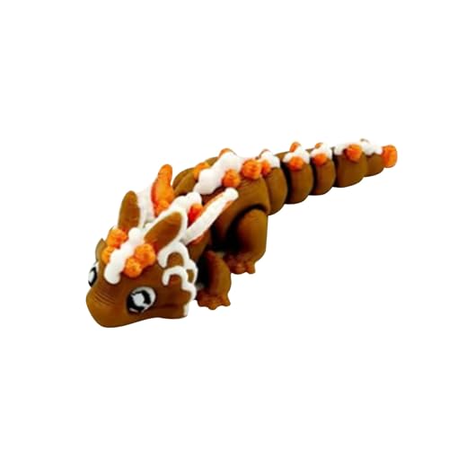 Realistische 3D Gedruckter Drache, Small Mystery Dragon, Ewegliche Gelenke 3D Druck Drachen, 3D Drache für Erwachsene und Kinder, Drachen Spielzeug für Home Office Desktop Dekoration (B) von Generisch