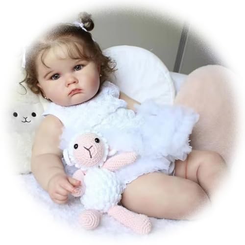 Realistische Babypuppe Mädchen 24 Zoll 60 cm Reborn Baby Puppe Rebornpuppe Weicher Stoffkörper Lebensechte Neugeborenen Babypuppen Spielzeug Geschenk für Kinder im Alter von 3+ Realistische Babypuppe Mädchen 24 Zoll 60 cm Reborn Baby Puppe Rebornpuppe Weicher Stoffkörper Lebensechte Neugeborenen Babypuppen Spielzeug Geschenk für Kinder im Alter von 3+ von Generisch