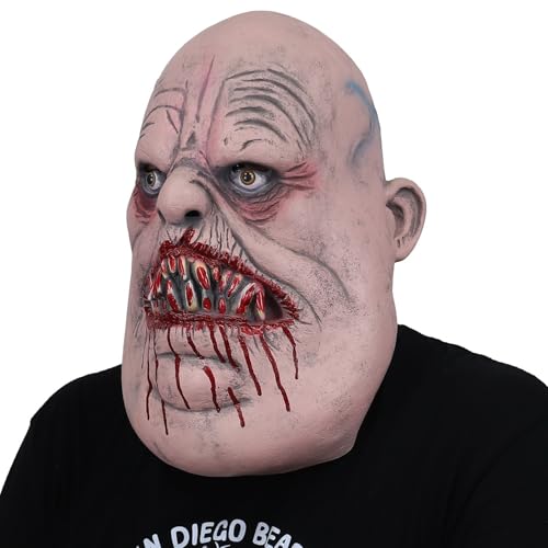Realistische Halloween-Maske, Horror-Halloween-Maske für Erwachsene, Horror-Zombie-Maske, geeignet für Rollenspiele auf Halloween-Kostümpartys Realistische Halloween-Maske, Horror-Halloween-Maske für Erwachsene, Horror-Zombie-Maske, geeignet für Rollenspiele auf Halloween-Kostümpartys von Generisch