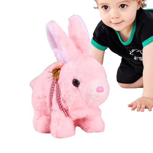 Realistische Hasenspielzeug für Kinder, realistisches interaktives Hasenspielzeug, Interaktive Plüschfiguren Spielzeug niedlicher Stoffbasen, Springen, Zucken und Schütteln von Ohren, realistisches el Realistische Hasenspielzeug für Kinder, realistisches interaktives Hasenspielzeug, Interaktive Plüschfiguren Spielzeug niedlicher Stoffbasen, Springen, Zucken und Schütteln von Ohren, realistisches el von Generisch