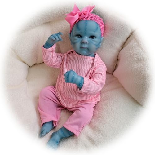 Realistische Reborn Babypuppen 19 Zoll Av-ATAR Handgefertigt Bemalt Neugeborenen Baby Puppe Weiches Vi-NYL Silikon Lebensecht Kleinkind Spielzeug für Geburtstag und Weihnachten Realistische Reborn Babypuppen 19 Zoll Av-ATAR Handgefertigt Bemalt Neugeborenen Baby Puppe Weiches Vi-NYL Silikon Lebensecht Kleinkind Spielzeug für Geburtstag und Weihnachten von Generisch