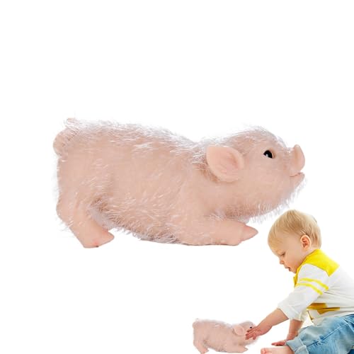 Realistische Silikonschweine, realistische tierische Schweine - Süße Ferkel Spielzeug realistische Schweinepuppe | Weich wiedergeborene Tier Figuren Miniaturzimmerdekor für Wohnzimmer Realistische Silikonschweine, realistische tierische Schweine - Süße Ferkel Spielzeug realistische Schweinepuppe | Weich wiedergeborene Tier Figuren Miniaturzimmerdekor für Wohnzimmer von Generisch