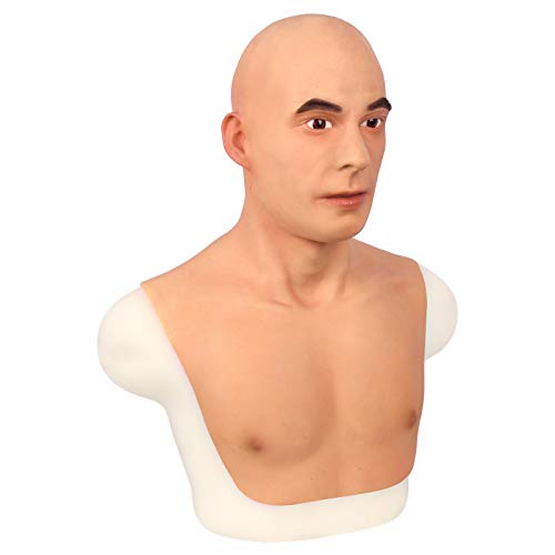 Realistische Vollkopf-Silikonmaske für Crossdressing und Cosplay - Gender Transition Prop für Erwachsene von Generisch