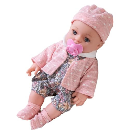 Realistische handgefertigte wiedergeborene Babypuppe-20 lebensechter Neugeborenes mit handgemalten Lippen und weichem Vinylkörper, perfektes Sammlergeschenk für Kinder, und Mädchen im Alter vo von Generisch