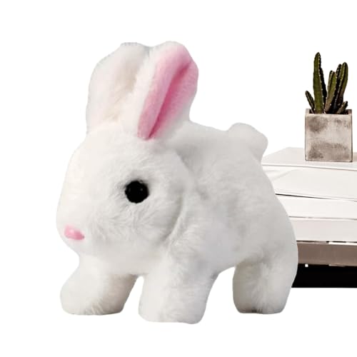 Realistischer, Hüpfter Hasenspielzeug,Springende Hasenspielzeug Ausgestopfte Tiere Realistisch - Springen, Zuckende Nase, Wackelende Ohren, Interaktive Plüschfiguren Für Kinder Realistischer, Hüpfter Hasenspielzeug,Springende Hasenspielzeug Ausgestopfte Tiere Realistisch - Springen, Zuckende Nase, Wackelende Ohren, Interaktive Plüschfiguren Für Kinder von Generisch