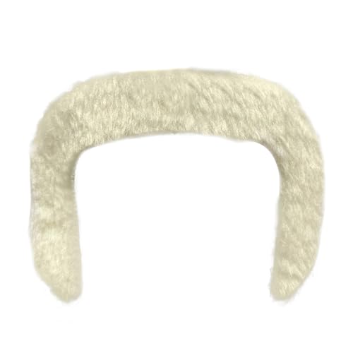 Realistischer Bart, 54x0.59x2,36 Zoll gefälschter Schnurrbart für Cosplay, Komfortables Fit -Kleber -Kleidungszubehör mit einfacher Anwendung, Kostümbärte für Weihnachten, Karneval, Geburtstag von Generisch