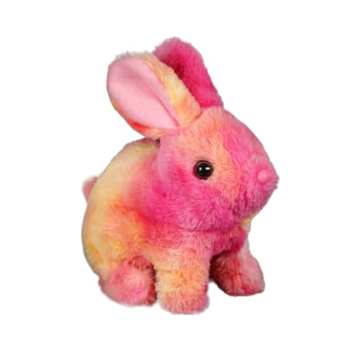 Realistischer Kaninchenstall - Plüschtier aus niedlichem Spring-Kaninchen | Gefüllte Tiere mit simulierter Kaninchenpuppe | Interaktive Plüschfiguren für Springen, zuckende Nase, Realistischer Kaninchenstall - Plüschtier aus niedlichem Spring-Kaninchen | Gefüllte Tiere mit simulierter Kaninchenpuppe | Interaktive Plüschfiguren für Springen, zuckende Nase, von Generisch