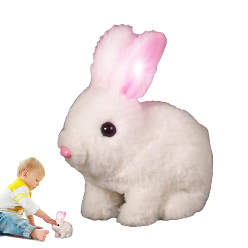 Realistischer - Realistischer, Elektronischer Spielzeughasen Simulierter Rabbin, Simulierte Kaninchenpuppengefüllte Tiere | Interaktive Plüschfiguren, Hoping Robotertier, Springen, Zuckend Realistischer - Realistischer, Elektronischer Spielzeughasen Simulierter Rabbin, Simulierte Kaninchenpuppengefüllte Tiere | Interaktive Plüschfiguren, Hoping Robotertier, Springen, Zuckend von Generisch