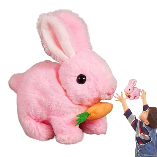 Realistisches Hasenspielzeug, realistischer Kaninchenplüsch - Osterhase weiche Puppenplüschspielzeug,Interaktives Spiel süße Puppen, Springen und Schütteln von Ohrenkaninchen, Bildungsspielzeug für Mä Realistisches Hasenspielzeug, realistischer Kaninchenplüsch - Osterhase weiche Puppenplüschspielzeug,Interaktives Spiel süße Puppen, Springen und Schütteln von Ohrenkaninchen, Bildungsspielzeug für Mä von Generisch