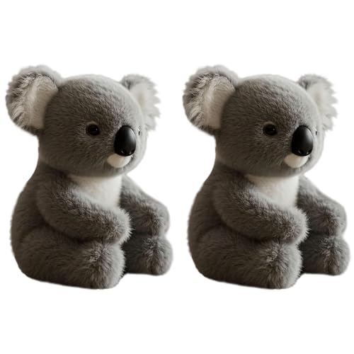 Realistisches Kuscheltier Koala - 2 Stück ultraweiche und Entzückende Plüschtier, Emotionale Heilung auf Anfrage, Imitiert die Natürlichen Bewegungen Eines Echten Koalas, Ideal für Kuscheln & Sammeln Realistisches Kuscheltier Koala - 2 Stück ultraweiche und Entzückende Plüschtier, Emotionale Heilung auf Anfrage, Imitiert die Natürlichen Bewegungen Eines Echten Koalas, Ideal für Kuscheln & Sammeln von Generisch