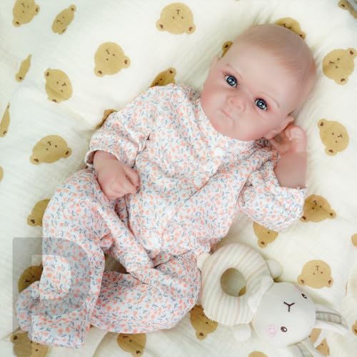 Reborn Baby Puppe 50 cm – Realistische Mädchen Puppe mit weichem Stoffkörper zum Kuscheln & Spielen – Inklusive Zubehör Reborn Baby Puppe 50 cm – Realistische Mädchen Puppe mit weichem Stoffkörper zum Kuscheln & Spielen – Inklusive Zubehör von Generisch
