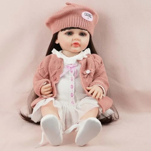 Reborn Baby Puppe Mädchen 20" – Weicher Stoffkörper, lebensechte offene Augen & Zubehör – Realistisches Spielzeug für Kinder & Sammler Reborn Baby Puppe Mädchen 20" – Weicher Stoffkörper, lebensechte offene Augen & Zubehör – Realistisches Spielzeug für Kinder & Sammler von Generisch
