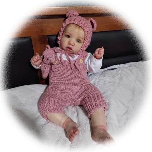 Reborn Baby Puppe Mädchen 22 Zoll Lebensechte Wiedergeborene Puppen Vinyl Silikon Babypuppe Offene Augen Neugeborene Kleinkindbabypuppen Geschenke Spielzeug für Kinder im Alter von 3+ Reborn Baby Puppe Mädchen 22 Zoll Lebensechte Wiedergeborene Puppen Vinyl Silikon Babypuppe Offene Augen Neugeborene Kleinkindbabypuppen Geschenke Spielzeug für Kinder im Alter von 3+ von Generisch