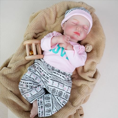 Reborn Baby für Kinder – Realistische 18 Zoll Babypuppe mit Kleidung – Sicheres Spielzeug ab 3 Jahren Reborn Baby für Kinder – Realistische 18 Zoll Babypuppe mit Kleidung – Sicheres Spielzeug ab 3 Jahren von Generisch