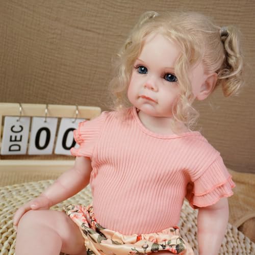 Reborn Baby mit Zubehör – 18 Zoll realistische Puppe für Kinder – Mit Stoffkörper & Pflegezubehör Reborn Baby mit Zubehör – 18 Zoll realistische Puppe für Kinder – Mit Stoffkörper & Pflegezubehör von Generisch