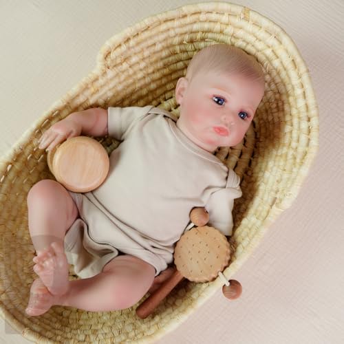 Reborn Baby mit Zubehör – Realistische Babypuppe mit weichem Körper – Pädagogisches Spielzeug für Rollenspiele & Alltag Reborn Baby mit Zubehör – Realistische Babypuppe mit weichem Körper – Pädagogisches Spielzeug für Rollenspiele & Alltag von Generisch