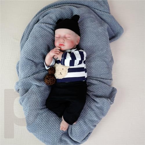Reborn Puppe als Geschenk für – Realistische Babypuppe 50cm mit Stoffkörper, Kleidung & Schnuller Reborn Puppe als Geschenk für – Realistische Babypuppe 50cm mit Stoffkörper, Kleidung & Schnuller von Generisch
