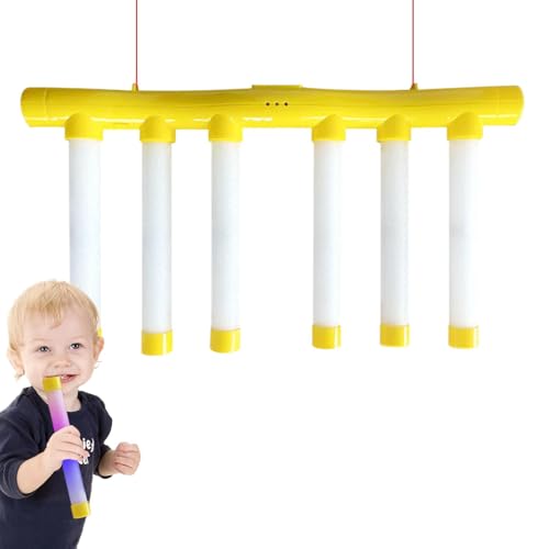 Reflex Challenge Game, Game Falling Sticks, Educational Activity Glow-In-The-Dark, Hand-Eye Coordination, Interactive Music for 3 Adjustable Levels 1 Set, 15.16x8.66 Inches von Generisch