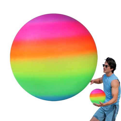 Regenbogen Hüpfball – Aufblasbarer Bunter Spielball für Kinder, Ideal für Pool, und Garten | Lustiger Strandball für Schwimmbad-Party, Wasserspiele und Bewegung im Freien, Sommerspaß für Famili Regenbogen Hüpfball – Aufblasbarer Bunter Spielball für Kinder, Ideal für Pool, und Garten | Lustiger Strandball für Schwimmbad-Party, Wasserspiele und Bewegung im Freien, Sommerspaß für Famili von Generisch