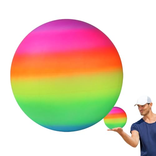 Regenbogenkugel-Deliable Aluminiumballon, Brilliant Fancy Design, wiederverwendbare eingängige Dekoration | Accessoire Abend Kinder Erwachsene Gebrauchte Ball Spezielle Spektakel von Generisch