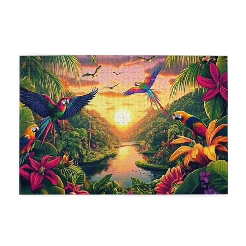 Regenwald Papagei 1000 Teile Puzzle für Erwachsene Holzpuzzles für Erwachsene Geschenke Wohnkultur Regenwald Papagei 1000 Teile Puzzle für Erwachsene Holzpuzzles für Erwachsene Geschenke Wohnkultur von Generisch