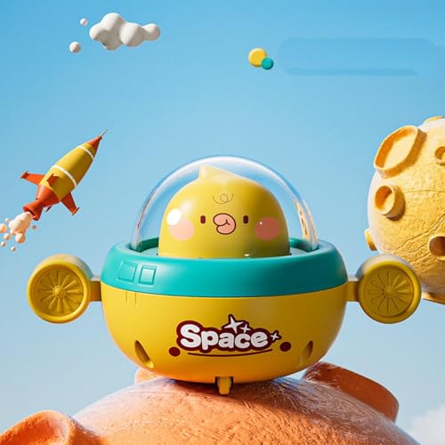 Reibungsgetriebenes Kinder Auto - Drücken, Gehen, Zurück, Weiter - Baby Pädagogisches Spielzeug - Tier Auto für Kle von Generisch