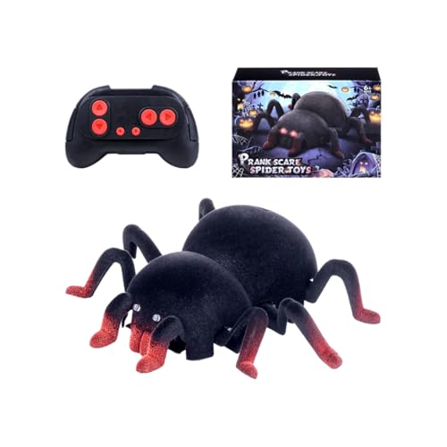 Remote Control Spider, RC Prank Toy, Electronic Moving Legs Toy, Realistic Crawling Motion, Fun Scary Gag for Indoor, Outdoor, Holiday, Birthday Party Use, 8.66 inches von Generisch