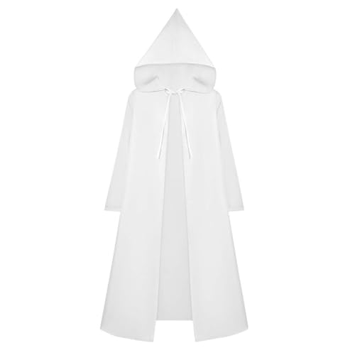 Renaissance-Umhang mit Kapuze, drei Schnallen, mittelalterlicher Robe, Sensenmann, Umhang, Zauberer, Robe, Halloween, Performance, Gothic-Kleidungs-Set von Generisch