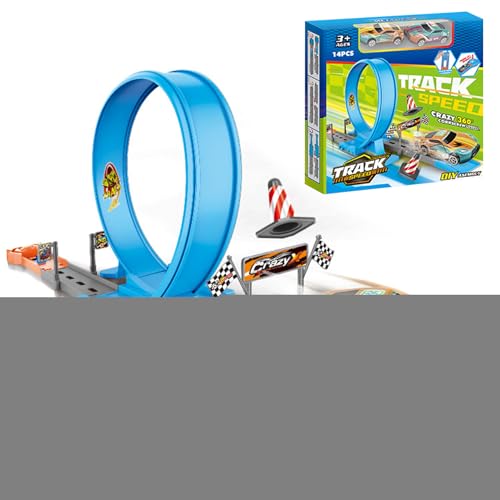 Rennbahn-Sets Für | Spielzeug Rennspiel Für,Wandfahr-Kit mit 360° Drehung für Kleinkinder drinnen und draußen Geschenk von Generisch