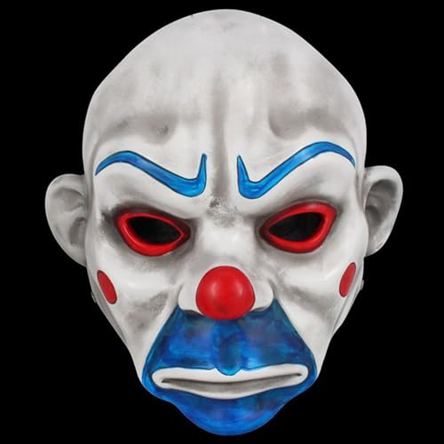 Resin The Räuber Clown Cosplay Maske Halloween Tanzparty Kostüm Maske Requisiten (B) von Generisch