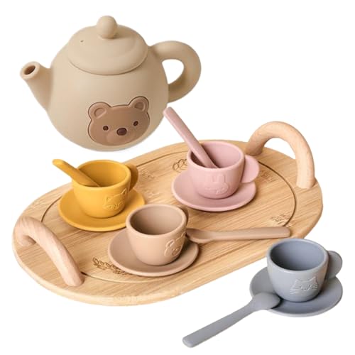 Responsive Silicone Tea Set, Kids Pretend Toy, Motor Skills Playset, Soft Safe Polymer Material, Easy Grip Pieces, Ideal to Perfect for Birthday Present, Indoor Interactive Play, Learning Activity Responsive Silicone Tea Set, Kids Pretend Toy, Motor Skills Playset, Soft Safe Polymer Material, Easy Grip Pieces, Ideal to Perfect for Birthday Present, Indoor Interactive Play, Learning Activity von Generisch