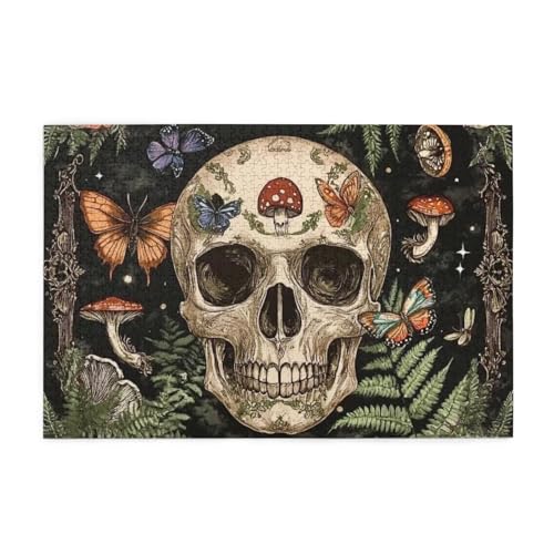 Retro Gothic Skelette und Schmetterlinge 1000 Teile Puzzle für Erwachsene Holzpuzzles für Erwachsene Geschenke Wohnkultur Retro Gothic Skelette und Schmetterlinge 1000 Teile Puzzle für Erwachsene Holzpuzzles für Erwachsene Geschenke Wohnkultur von Generisch