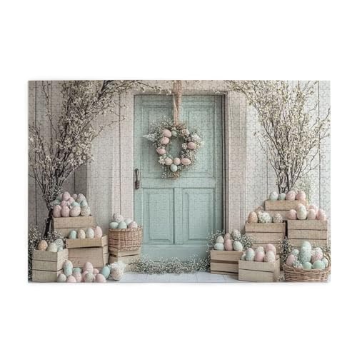 Retro Ostern Fotografie 1000 Teile Puzzle für Erwachsene Holzpuzzles für Erwachsene Geschenke Wohnkultur Retro Ostern Fotografie 1000 Teile Puzzle für Erwachsene Holzpuzzles für Erwachsene Geschenke Wohnkultur von Generisch