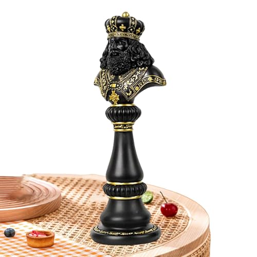 Retro -Schachstatue - Vintage -Schachstatue -dekors, tragbares Sammlerhandwerk | Klassische Vintage -Harz -Skulptur, Büros King Queen War Horse Figur Schach -Stück -Stücke für Home Desktop Dekoration Retro -Schachstatue - Vintage -Schachstatue -dekors, tragbares Sammlerhandwerk | Klassische Vintage -Harz -Skulptur, Büros King Queen War Horse Figur Schach -Stück -Stücke für Home Desktop Dekoration von Generisch