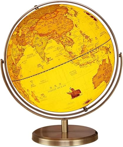 Retro-Weltglobus, 32 cm, um 720° drehbar, geografischer Atlantikglobus for die Inneneinrichtung Retro-Weltglobus, 32 cm, um 720° drehbar, geografischer Atlantikglobus for die Inneneinrichtung von Generisch